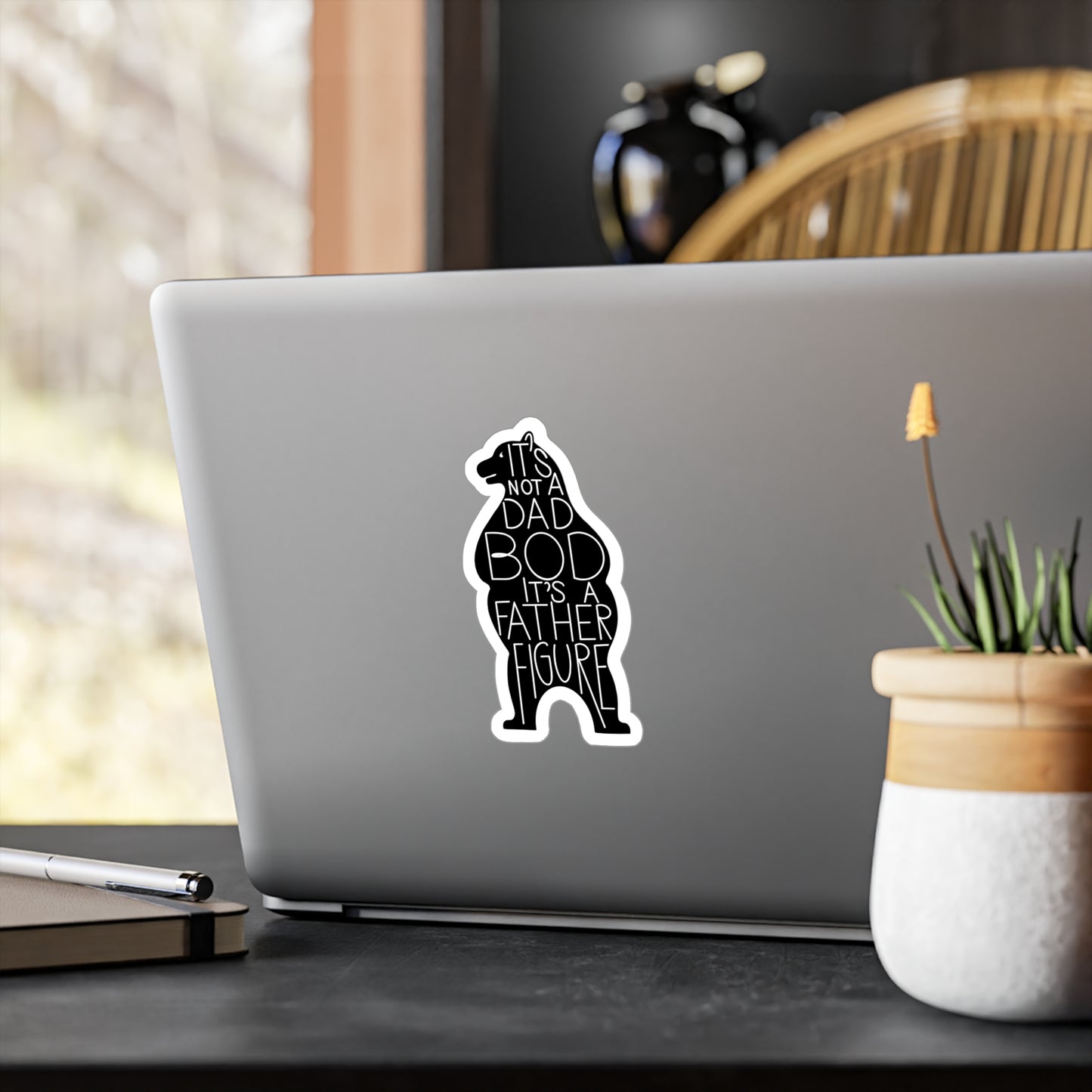 Dad Bod Father Figure Sticker Gift for Dads