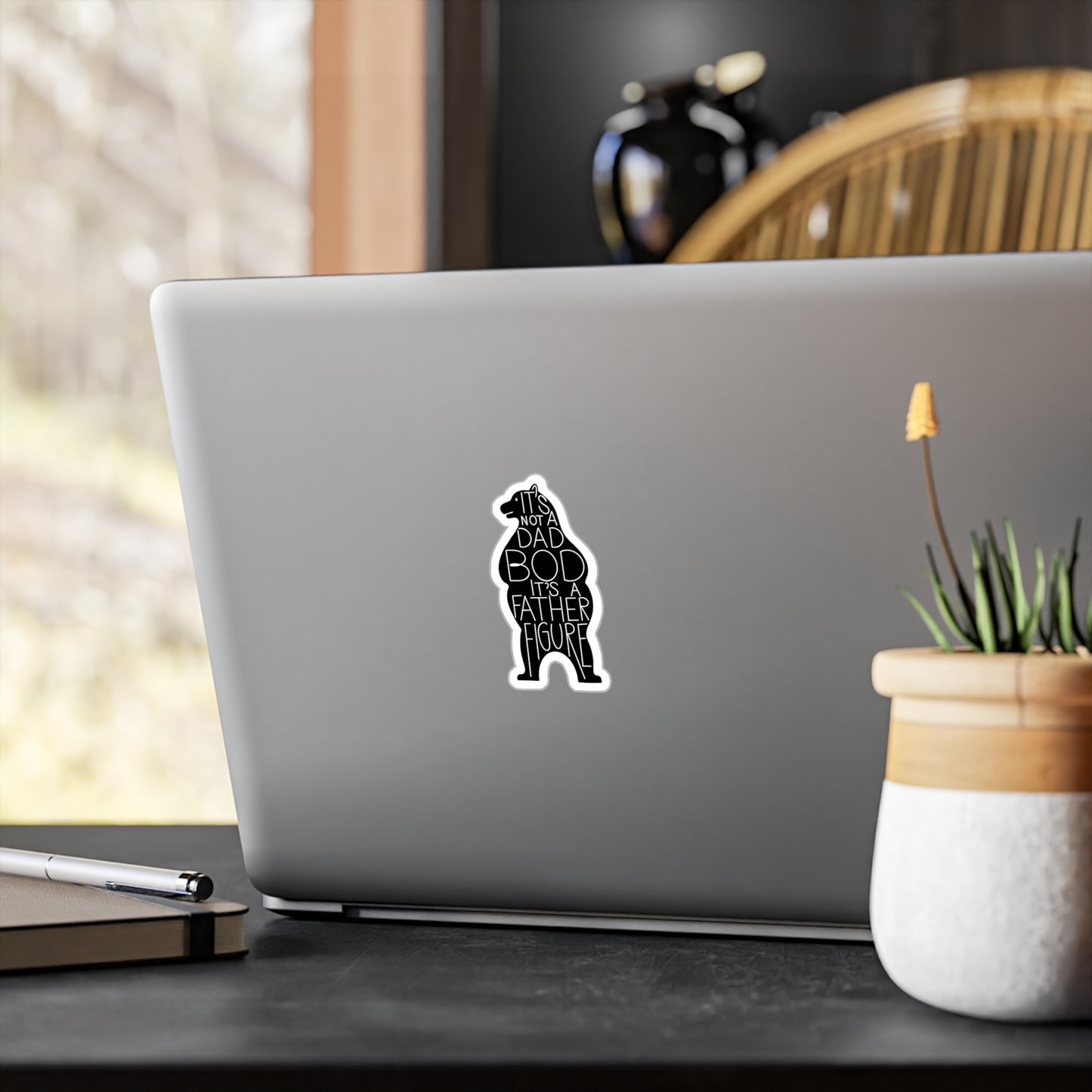 Dad Bod Father Figure Sticker Gift for Dads
