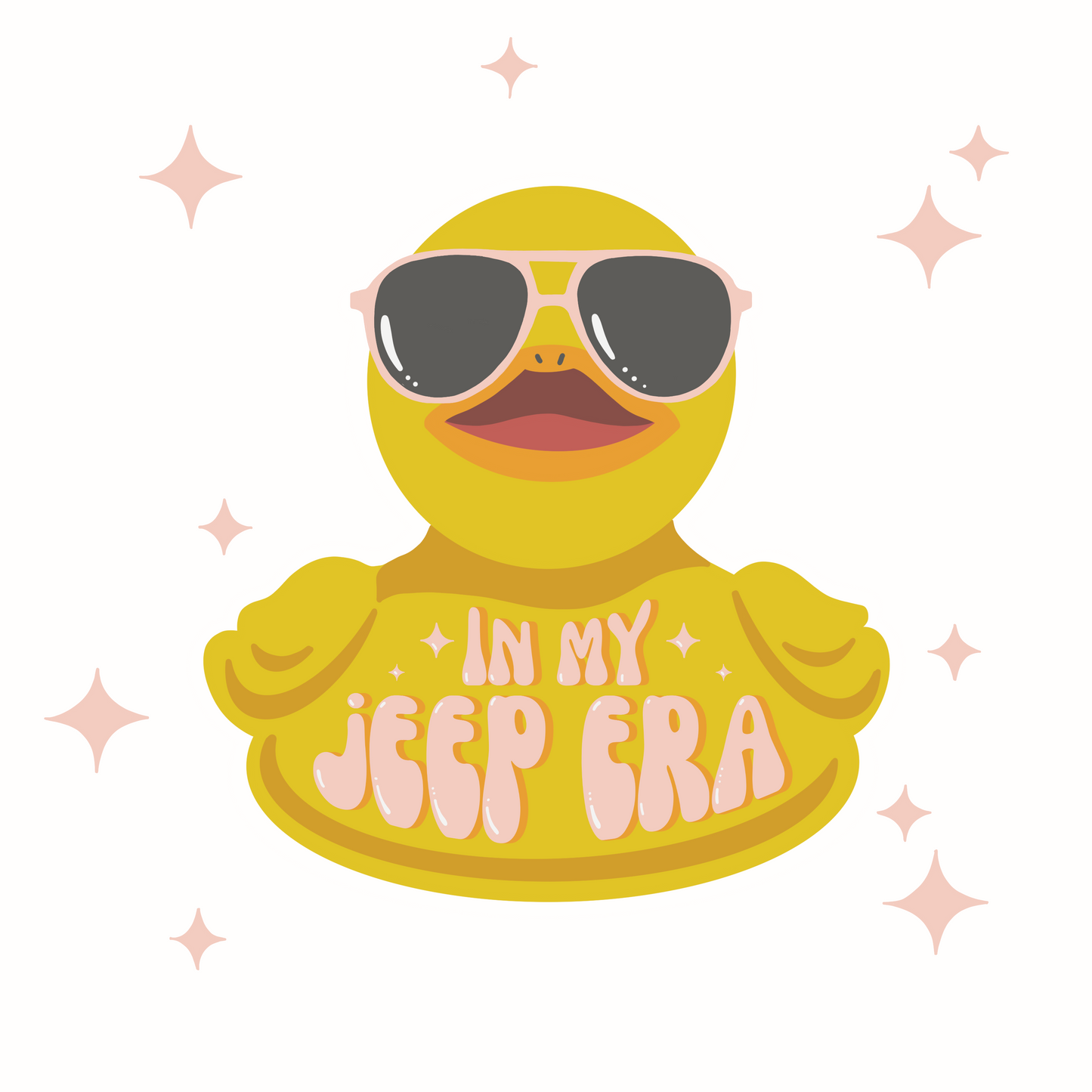 In My Jeep Era Yellow Duck Sticker