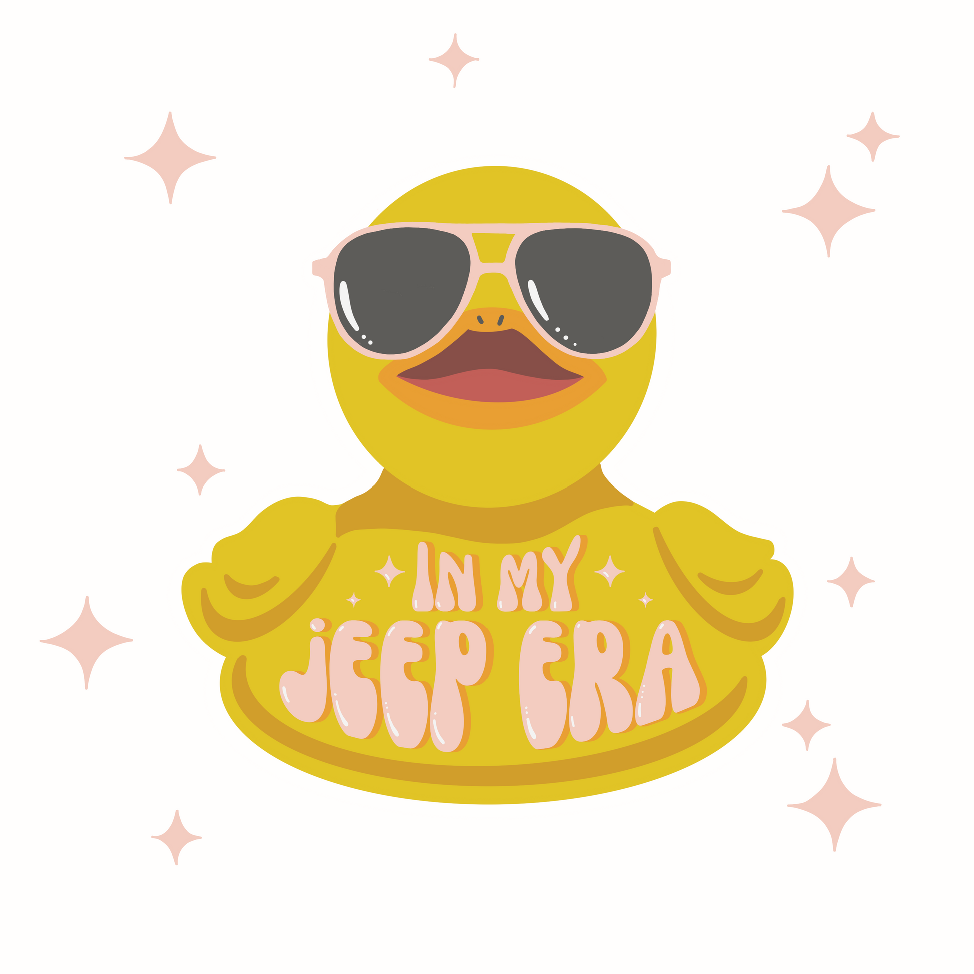 In My Jeep Era Yellow Duck Sticker