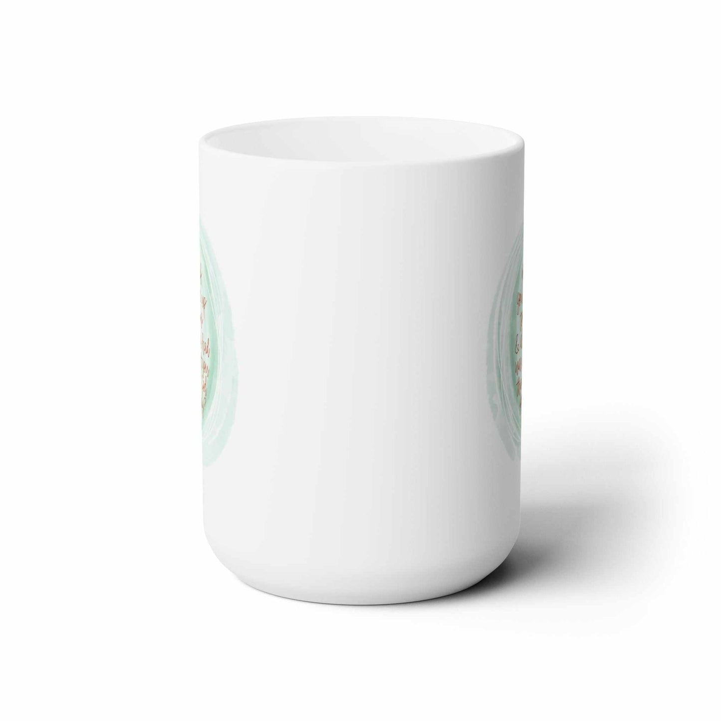 Hand Lettered Thank God Faith Based Mug